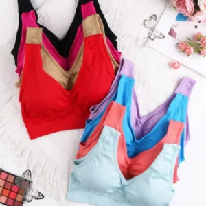 8-Pack Women's Seamless Sports Bras Set