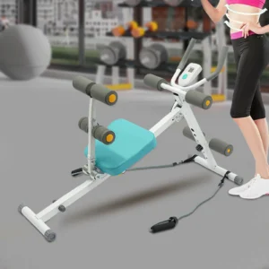 Adjustable Sit-Up Ab Machine with LCD Display