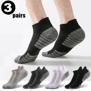 3 Pairs Men's Professional Sports Ankle Socks