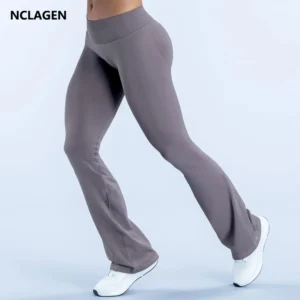 Women's Seamless Flared Yoga Workout Leggings
