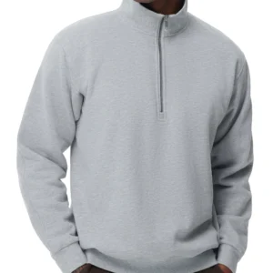 Men’s Half-Zip Fleece Mock Neck Pullover