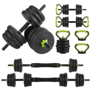 Adjustable 4-in-1 Dumbbell Set with Connector